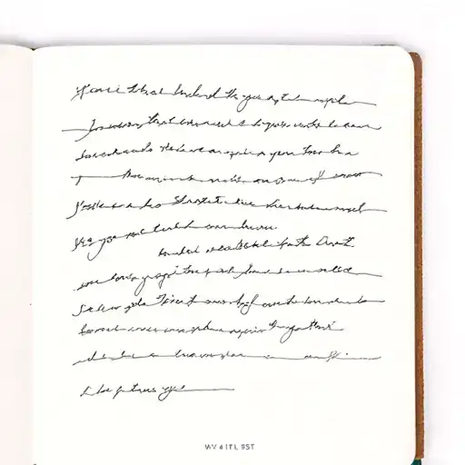 A Single Page From A Book With Writing