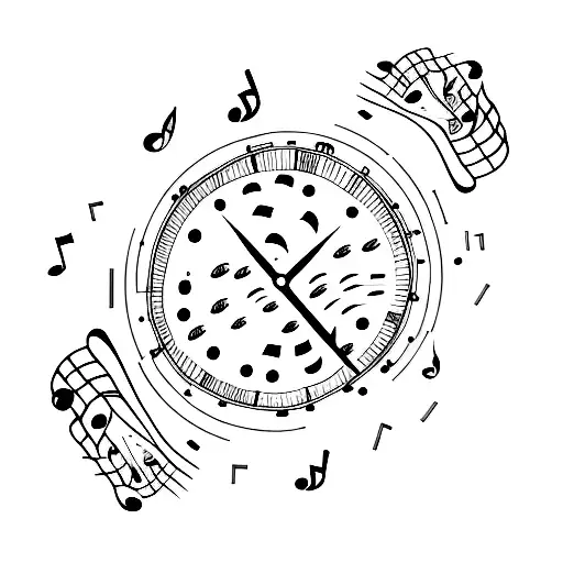 Callende Hour Filled By Important Date But As Music Notes