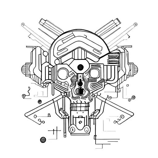 Back Tattoo Cyberpunk