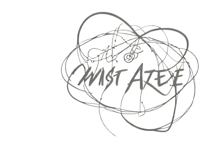 Lyrics Of Song Mist From Ateez Logos Intertwined With Music