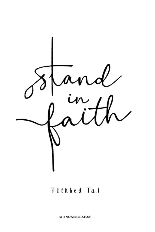 Stand Tall In Faith Written