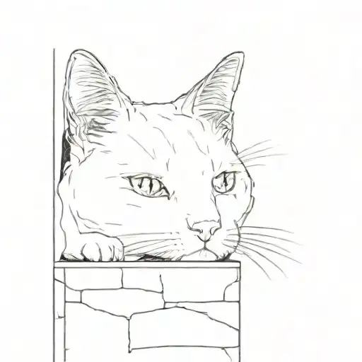 We See A Cat In Half Because The Other Half The Cat Is Behind A Wall