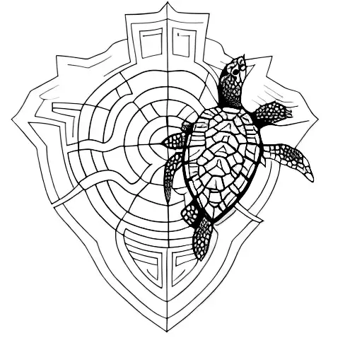 A Catalonia-inspired Sea Turtle