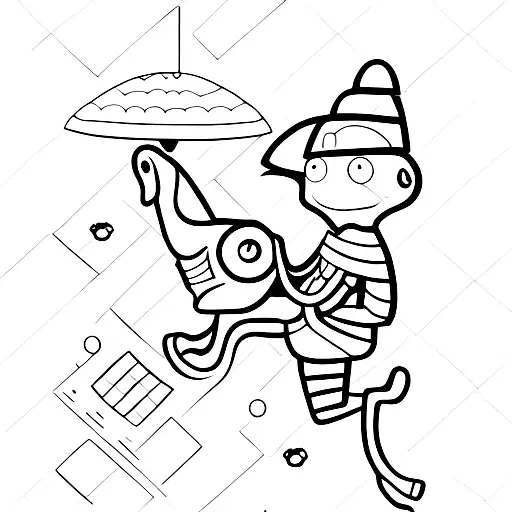 Alien Riding A Horse Playing The Banjo