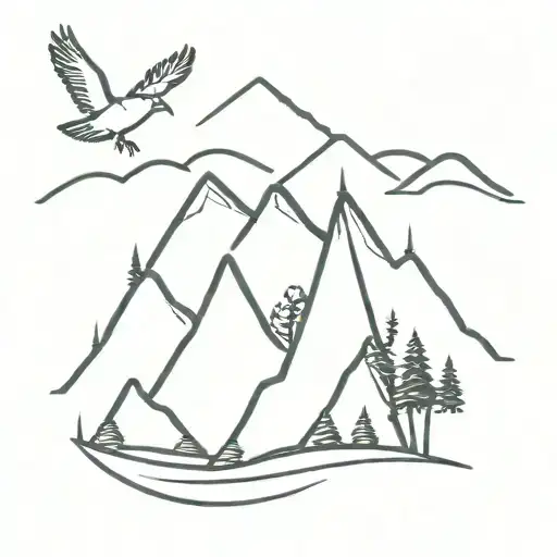 Mountains Nature Like Trees And Birds