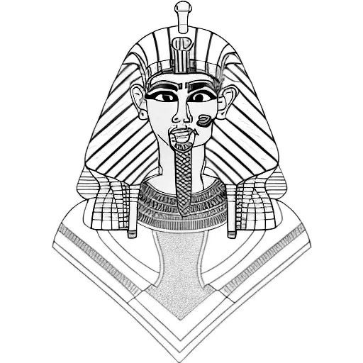 Egyptian Shoulder To Spine Tattoo Fine Line