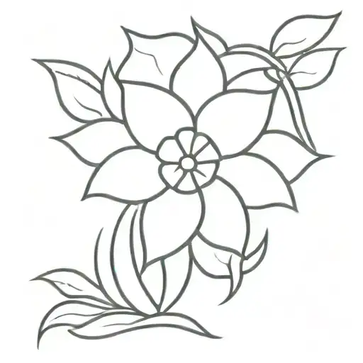 A Minimalist Design Of A Traditional Filipino Symbol Incorporating Sampaguita Flower