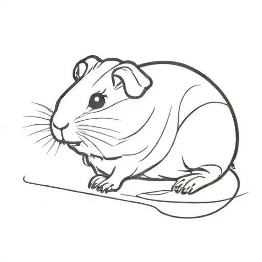 Guineapig One Line Outlining