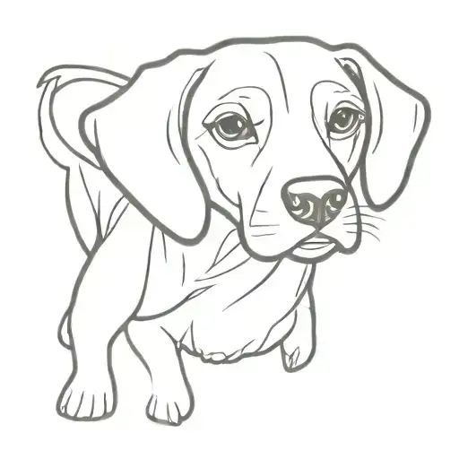 Beagle Dog Fineline