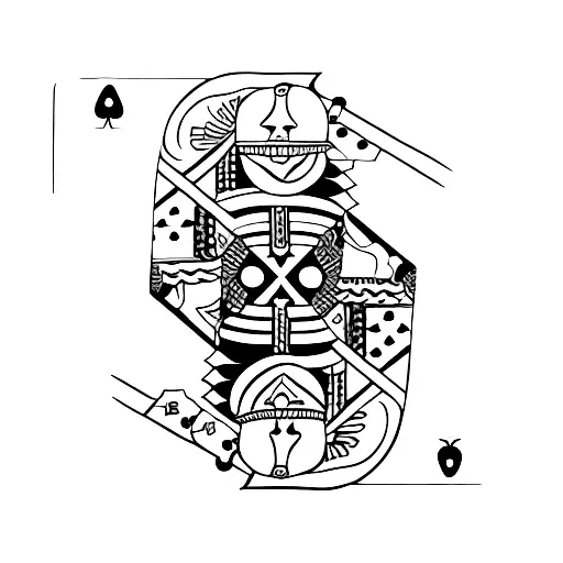 Jack Of Diamonds Playing Card With Space In The Middle