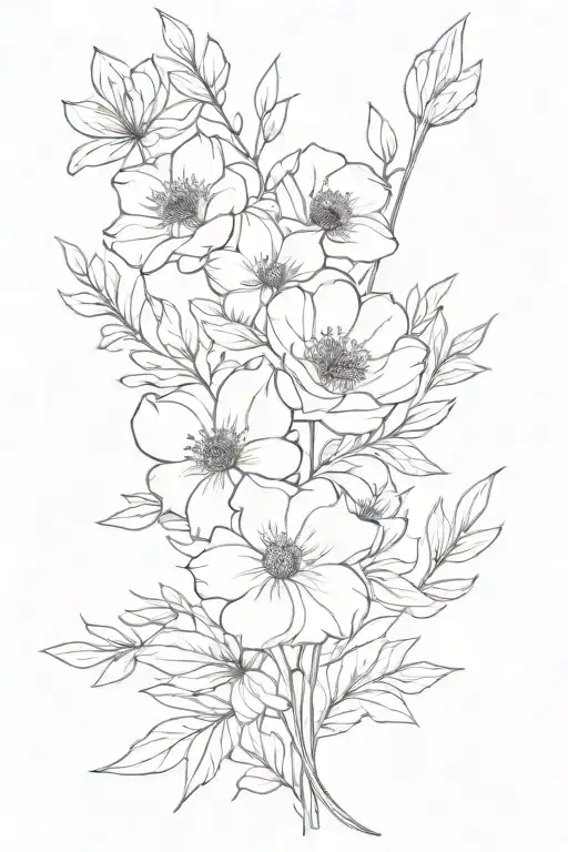 Birth Flower Bouquet June March October November