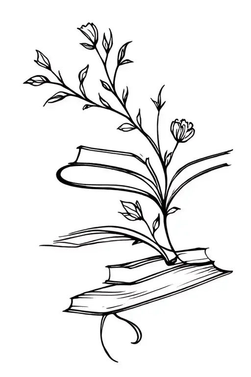 Books Flowers Vines