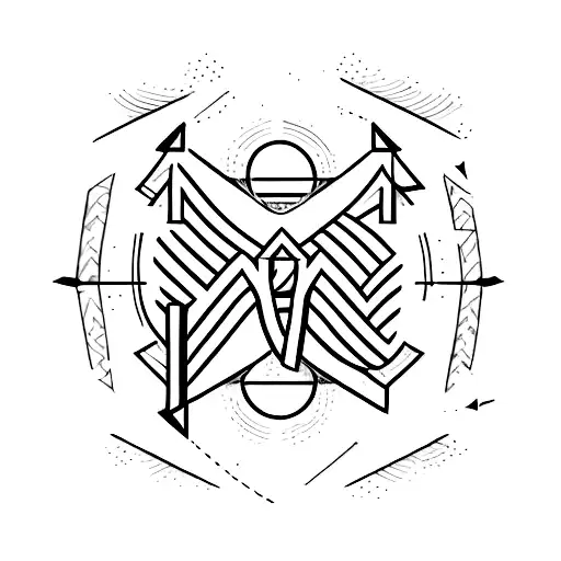 Arrow With The Letters A V D C