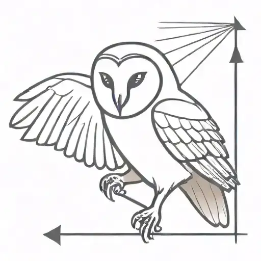 Barn Owl With Spear