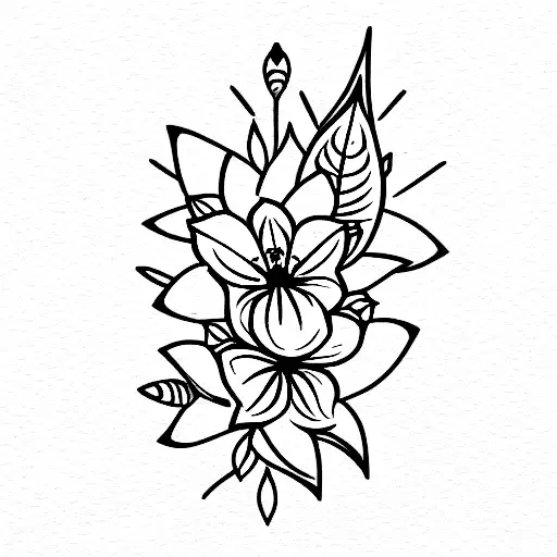 Evenstar With Daisies And Lily Of The Valley