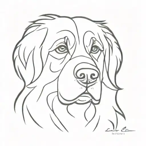 Face Of Bernese Mountain Dog