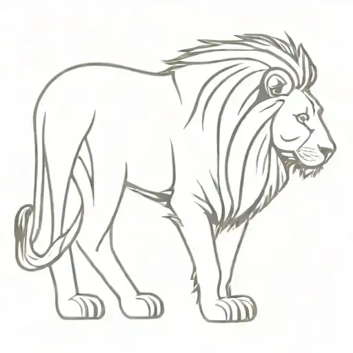 Lion Wearing