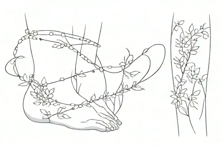 Necklace Around The Leg