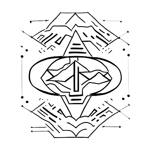 Straight Line Symbol Representing Family And Strength