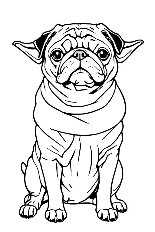 Pug Dog As Yoda From Star Wars