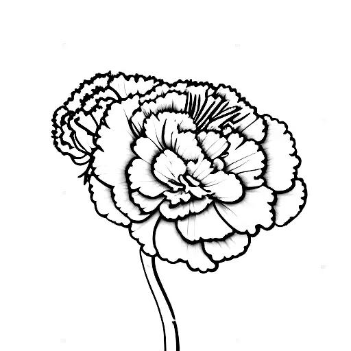 Carnation With 222 Angel Number