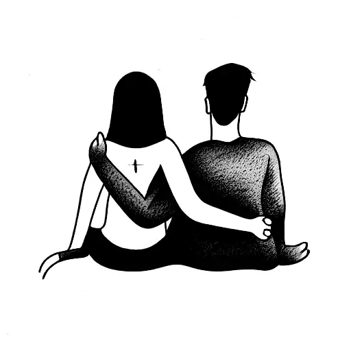 Friends Laying On Each Others Lap