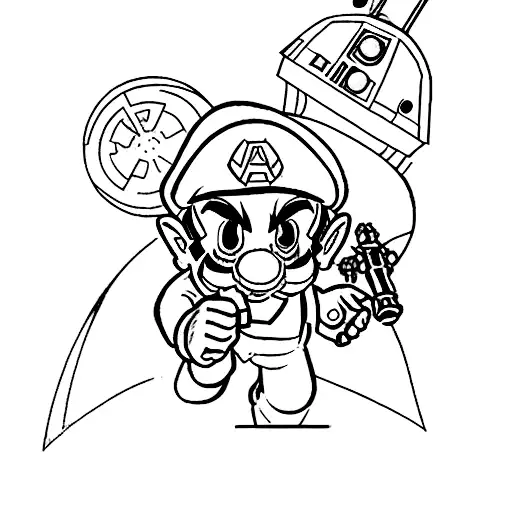 Mario Zelda Star Wars