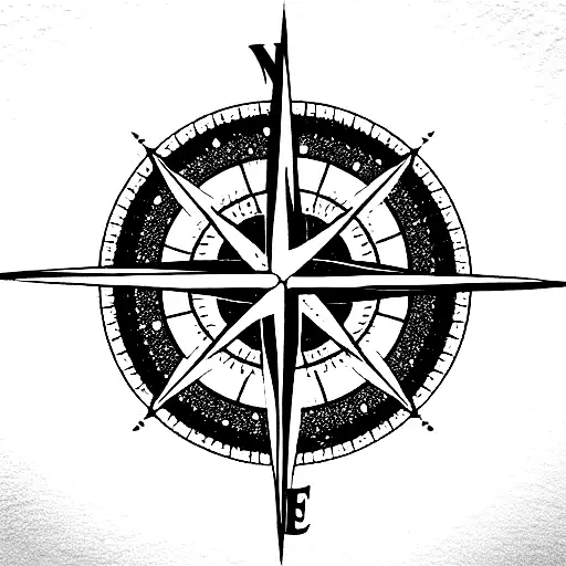 Compass Rose Surrounded By The Words Every Day Is An Adventure