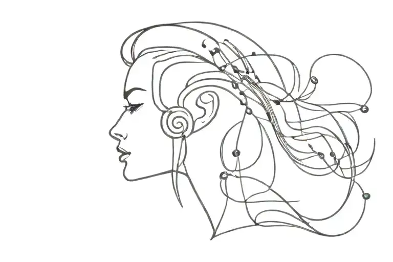 Music Design For Side Of Head