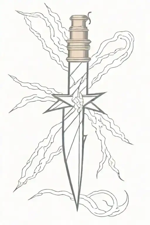 Fairburn Sykes Dagger With Lightning Bolt