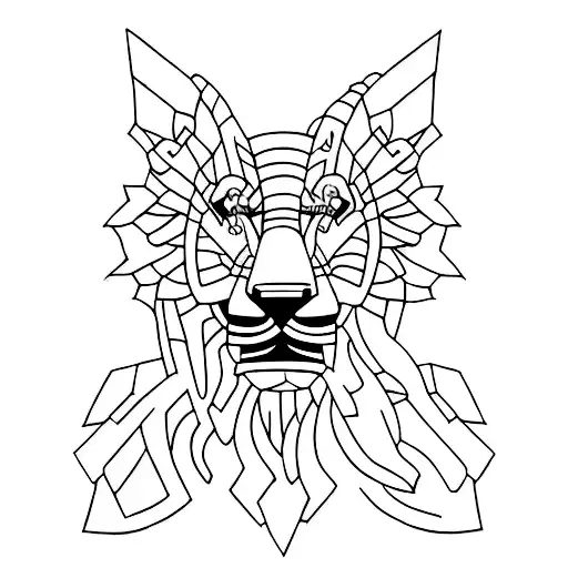 Broken Statue Of Animal