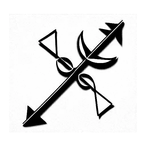 Delicate Cross On Water