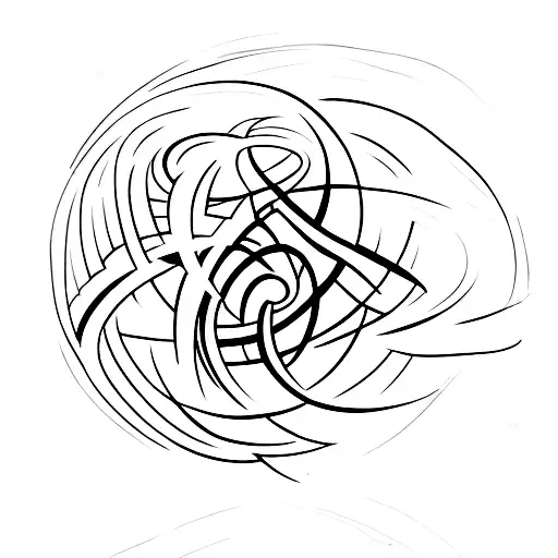 A Swirling Galaxy With A Blackhole At Its Center