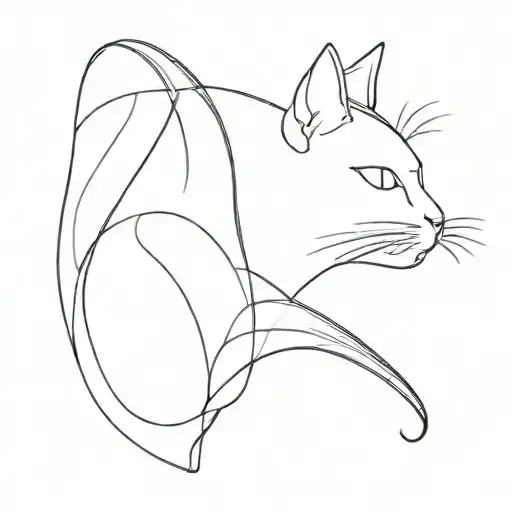 Black And White Colored Cat