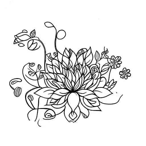 A Vintage Typewriter Surrounded By Floral Vines