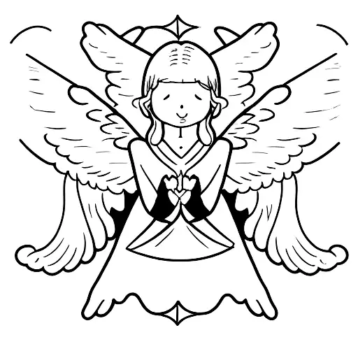 Two Males Angels And One Female Angel