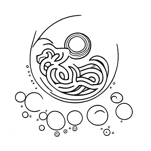 Tattoo Of A Car Facing The Water Watching The Sunset