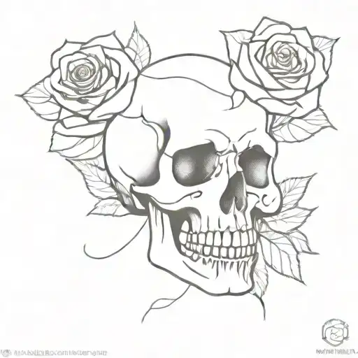 Skull And Roses