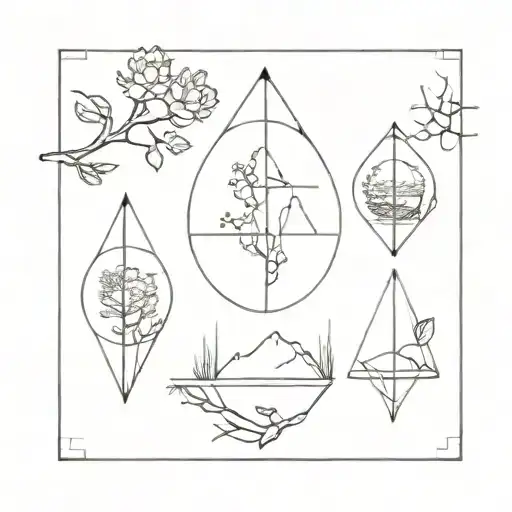 Incorporate Elements Of Nature And Technology To Symbolize The Balance Between Life And Lines