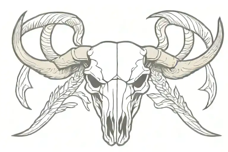 Western Bull Skull