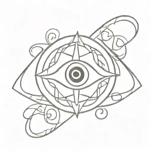 Celtic Evil Eye Symbol Integrated