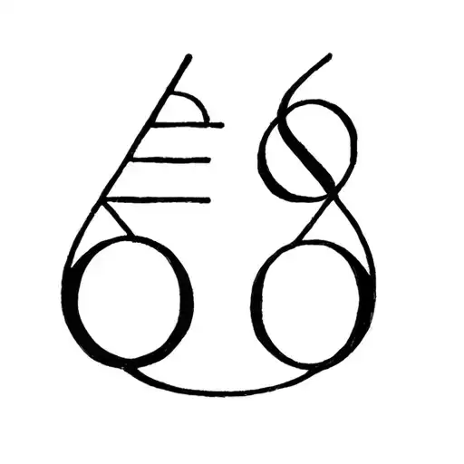 Minimalist Tattoo Of Libra Zodiac Sign And Pieces Zodiac Sign And The Number 6