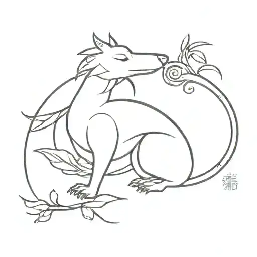 Dragon Dog Jasmine Bird