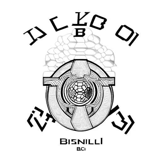 An Intricate Design Featuring The Logo Of All Boys Football Team And A Barbell