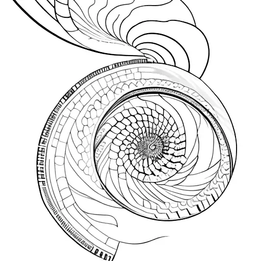 Galaxy With A Spiral Nautilus Shell