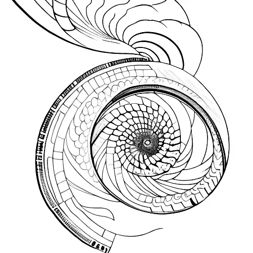 Galaxy With A Spiral Nautilus Shell