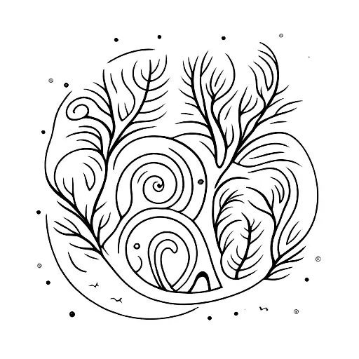 A Mystical Moonlit Forest With Flowers Blooming In Vibrant Colors