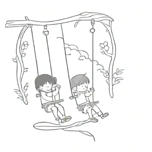 Two Kids Swings