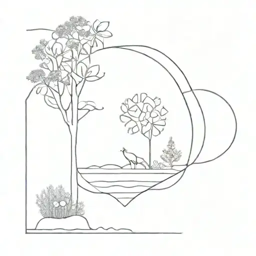 Scenerie In Lines Only Use Black