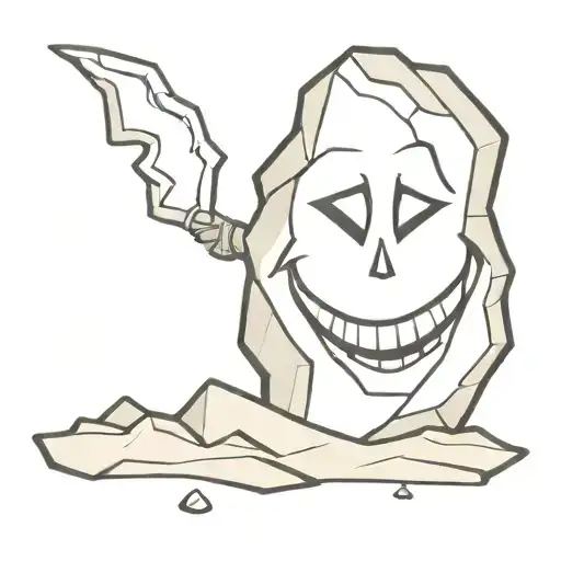 Grave Stone Evil Smile